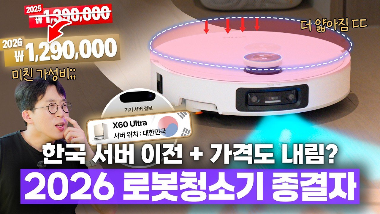 2026년 로봇청소기 시장의 게임 체인저, 드리미 X60 Ultra 심층 분석