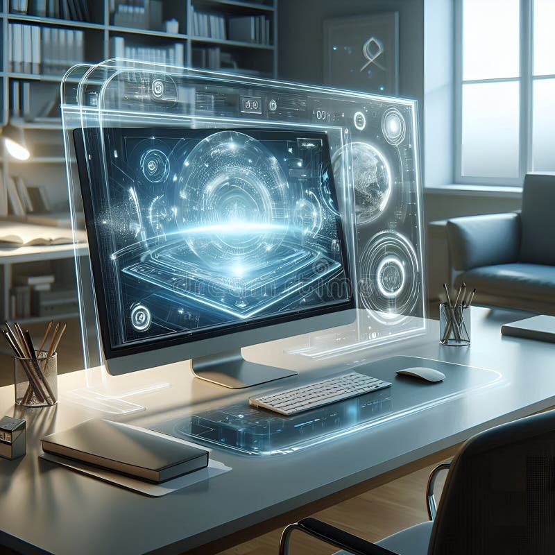 artificial intelligence content creation workstation 2026 futuristic style