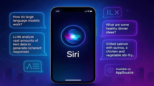 Hyper Neural Siri interface with floating glowing orb