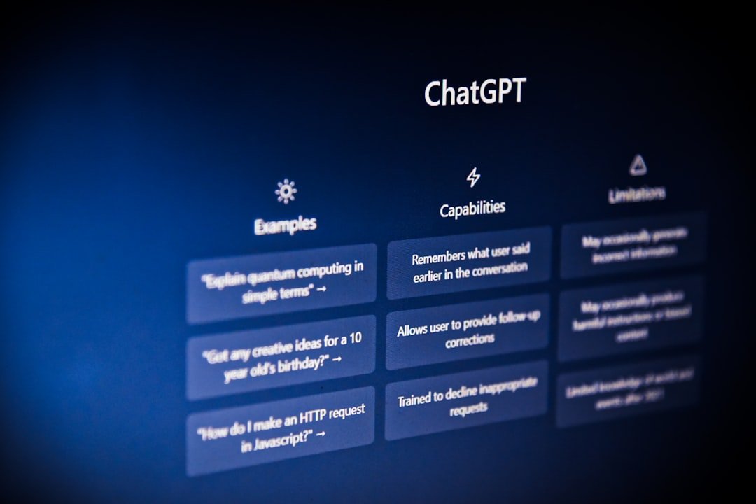ChatGPT scenario analysis interface